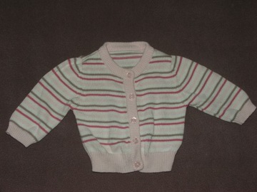 Sweterek w paski 3-6m Marks&Spencer