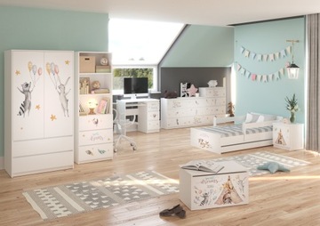 Komplet MEBLI łóżko MAX 160x80 ZESTAW 7 elementów