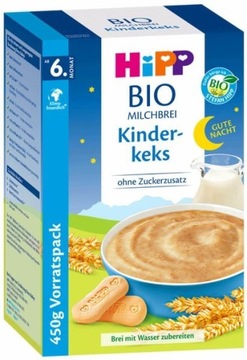 HiPP BIO Sycąca Kaszka na Noc Biszkopt Wanilia