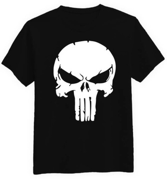 Koszulka Męska Punisher Skull Czarna 3XL