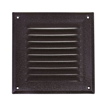 KRATKA WENTYLACYJNA KOMINOWA 17X17 CM RAL 8019 SZARY BRĄZOWY MAT