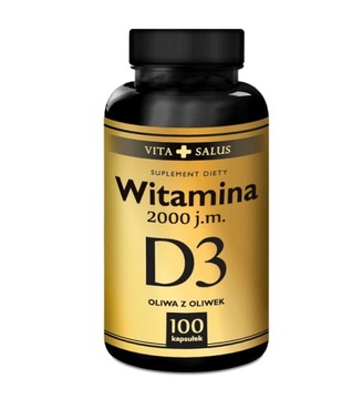 Witamina D3 2000 j.m odporność 100 kapsułek