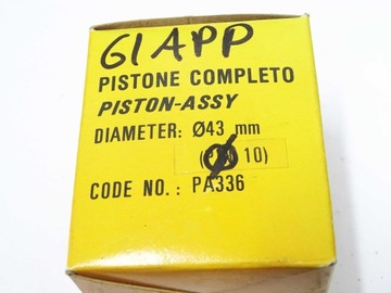 Поршень Андреа Пинаско D 43, палец 10мм