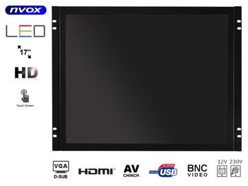 Monitor 17 cali dotykowy open frame LED VGA HDMI
