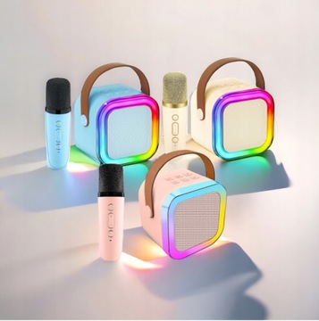 НАБОР КАРАОКЕ МИКРОФОН + БЕСПРОВОДНАЯ ДИНАМИКА С BLUETOOTH ДЛЯ ДЕТЕЙ