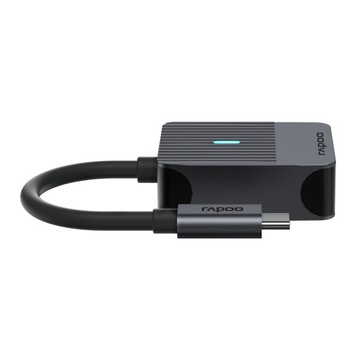 АДАПТЕР Rapoo USB-C USB-C Серый UCA-1003 на VGA