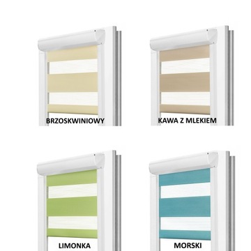 Внутренние рулонные шторы с направляющими - МНОГО ЦВЕТОВ