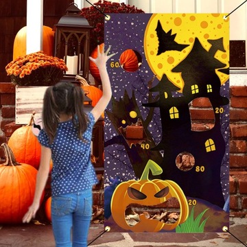 Набор баннеров для игры на Хэллоуин, товары для вечеринок, полиэстеровая ткань, стиль 11