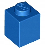 Lego brick 3005 klocek 1x1 niebieski / Blue 10 szt U