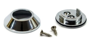 Розетка MCS, крепление на стержне, трубы диаметром 25 мм, хром