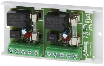 Moduł Przekaźnikowy 12 V DC, 2 x NO/NC Pulsar