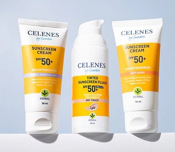 CELENES by Sweden HERBAL Krem do Opalania skóra sucha wrażliwa SPF 50+ 50ml