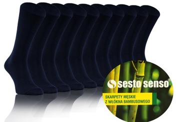 5 X Skarpety garniturowe BAMBUSOWE Sesto 43-46