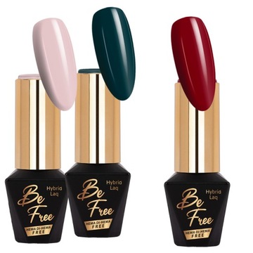 ZESTAW 3 SZTUKI LAKIER HYBRYDOWY MOLLYLAC 10g ELEGANCE HEMA FREE