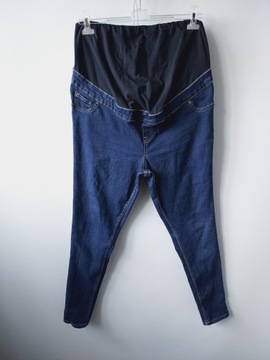 NEW LOOK MATERNITY spodnie jeansowe z panelem 46
