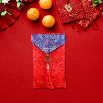 Китайский Лунный Новый Год Красный Конверт Денег Подарочный Стиль D Вертикальный