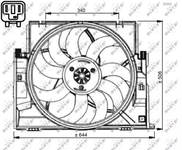 VENTILÁTOR MOTORU BMW 116I 10&GT;