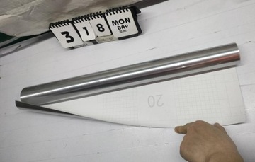 ДЕКОРАТИВНАЯ МЕБЕЛЬНАЯ ОБЛИЦОВКА ДЛЯ КУХОННЫХ ШКАФОВ СЕРЕБРЯНОГО ЦВЕТА 300Х60 СМ