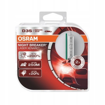 Żarnik XENON Osram D3S NIGHT BREAKER 200% +