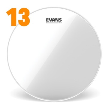 Evans G2 Clear 13 (TT13G2) - Naciąg membrana do perkusji do toma