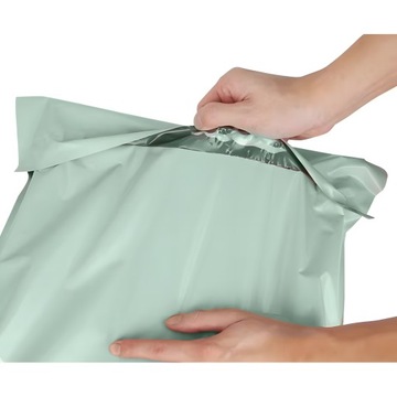 FOLIOPAKI KURIERSKIE MIĘTOWE Z RĄCZKĄ 400x500+70 50szt THANK YOU