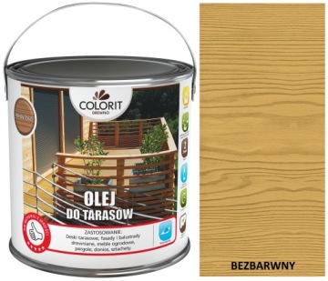 COLORIT OLEJ DO TARASÓW DREWNA 2,5L BEZBARWNY