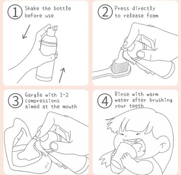 ПЕННАЯ ЗУБНАЯ ПАСТА ДЛЯ ДЕТЕЙ АПЕЛЬСИН