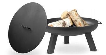 Wysokie palenisko 80 cm na Grill Ognisko + pokrywa