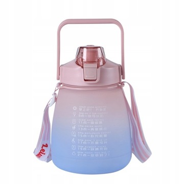 BUTELKA 1.5L BIDON 1500ML BUTELKA NA WODĘ Z SŁOMKĄ