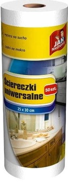 JAN NIEZBĘDNY ŚCIERECZKI UNI NA ROLCE BIAŁE 50 SZT