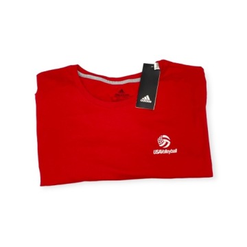 Мужская красная футболка ADIDAS VOLLEYBALL 3XL