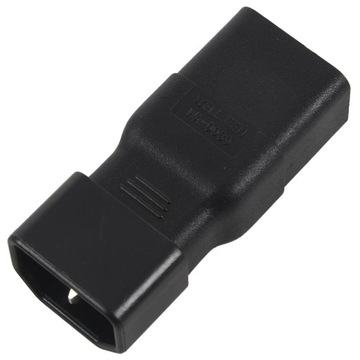 Адаптер питания PDU UPS IEC C14–C19 НОВЫЙ, черный