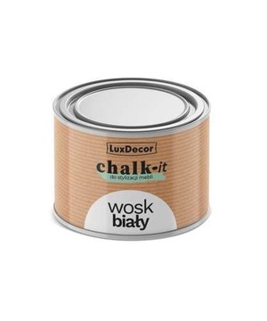 LuxDecor CHALK-IT wosk do mebli biały 0,4 l