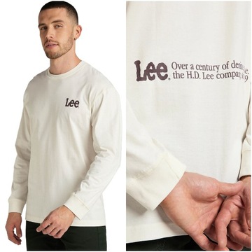 LEE LOGO MĘSKA KOSZULKA DŁUGI REKAW LONGSLEEVE 2XL