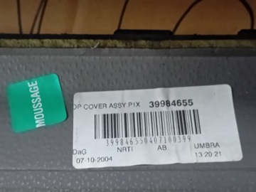 39984655 DESKA ROZDĚLOVAČE VOLVO V50 ŠEDÁ