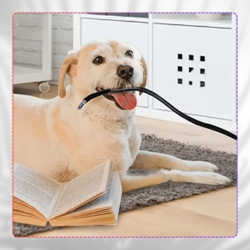 Maskownica do kabli 4 szt osłona maskująca na zamek błyskawiczny czarna