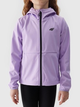 4F КУРТКА СОФТШЕЛЛ ВЕСНА ПЕРЕХОДНАЯ ДЛЯ ДЕВОЧЕК, СПОРТИВНАЯ, ПОВСЕДНЕВНАЯ