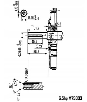 OHV 7HP 20MM СОСТАВ ДВИГАТЕЛЯ ДЛЯ ЗАГУСТИТЕЛЯ МАСЛА