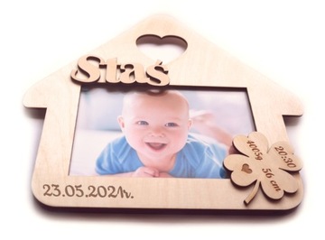 Каркас дома, подарок на крещение, сувенир с гравировкой.