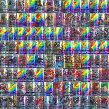100 Sztuk Legendarnych kart Pokemon GX MEGA