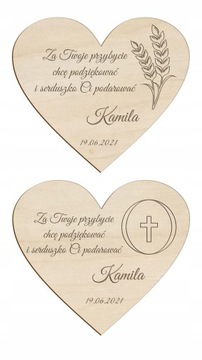 PODZIĘKOWANIA CHRZEST KOMUNIA MAGNES - 10 SZT