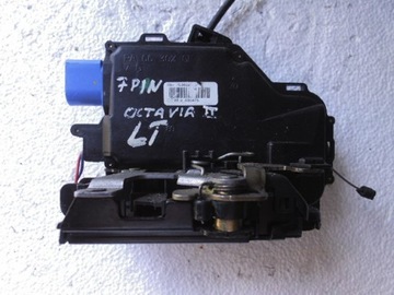 ZAMEK DRZWI LEWY TYŁ SKODA OCTAVIA II 7PIN