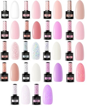 CLARESA RUBBER POWER BASE БЕСКИСЛОТНАЯ НАБОР ДЛЯ НОГТЕЙ MIX COLOR SET 2+1