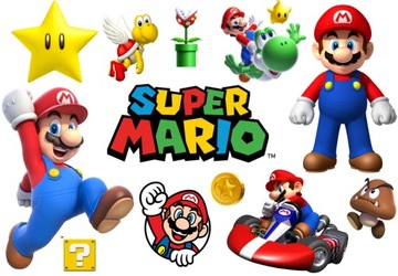 Tatuaże Tymczasowe Zmywalne Dla Dzieci Super Mario