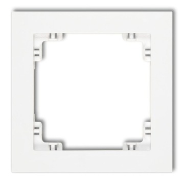 Ramka pojedyncza Biały mat Karlik DECO - 25DR-1