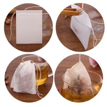 ПАКЕТЫ ДЛЯ ЗАВАИВАНИЯ ЧАЯ ТРАВЫ ФИЛЬТРЫ ОДНОРАЗОВЫЕ 100 шт.