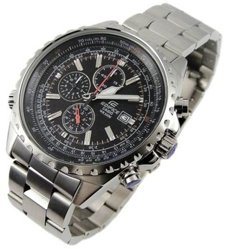 ZEGAREK MĘSKI CASIO EDIFICE EF-527D-1AVEF PILOT CHRONOGRAF WR100 45mm