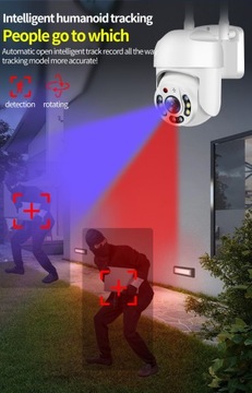 5G НАРУЖНАЯ IP WIFI FULL HD TUYA УМНАЯ ВРАЩАЮЩАЯСЯ КАМЕРА В РЕАЛЬНОМ ВРЕМЕНИ