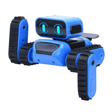 Zdalnie sterowany robot z diodami LED i kontr