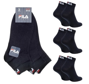 FILA skarpety męskie zakostki 3PAK 39-42 bawełna